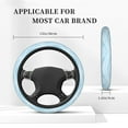 thumbnail image 5 of Easygdp Light Blue Marble Elastic Steering Wheel Cover, Auto Accessories, Fit Suvs, Vans,Cars, Trucks -15 inch, 5 of 8