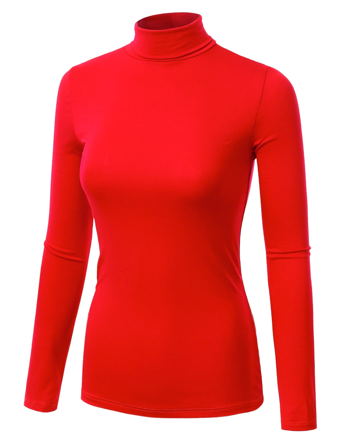 Women s Long Sleeve Lightweight Turtleneck Top Pullover Sweater