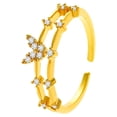 thumbnail image 4 of Fiudx Anillo de Circonita Cúbica, Elegante y Ajustable, Cómodo para Cualquier Ocasión, Regalo Ideal para Cumpleaños o Aniversarios, Perfecto para Hombres y Mujeres, Accesorio de Moda., 4 of 5