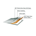 thumbnail image 3 of Dulles Glass 48" x 60" Rectangle Gym Mirror Pack, Low Iron Mirasafe, 4-Layer Glass, 2Pcs, 3 of 10
