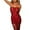 Red, variant on HXWCHs 2024 Women's Sisters Style Lace Trim Wrap Top and Bodycon Mini Skirt Suit Set with Socks M White