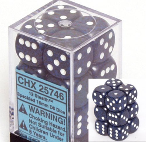 D6 16mm Six-Sided Gaming Casino Dice 
