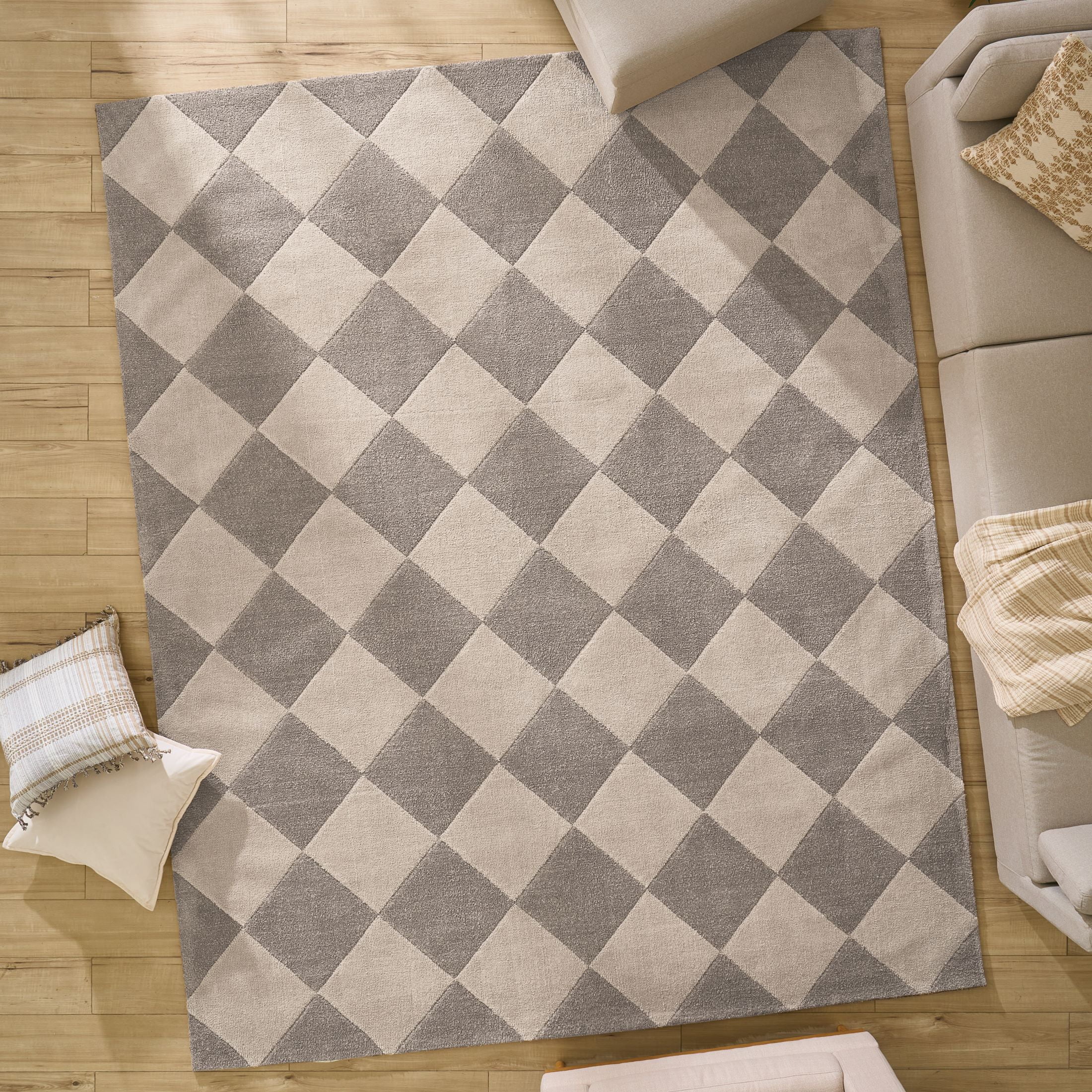 Better Homes & Gardens Brown Diamond Indoor 8' x 10' Area Rug