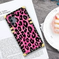 thumbnail image 6 of FKBRCL4U Compatible with Samsung Galaxy A13 Case, Pink Black Leopard Luxury Golden Decoration for Girl Women Soft TPU Shockproof Protective Hard PC Back, 6 of 7