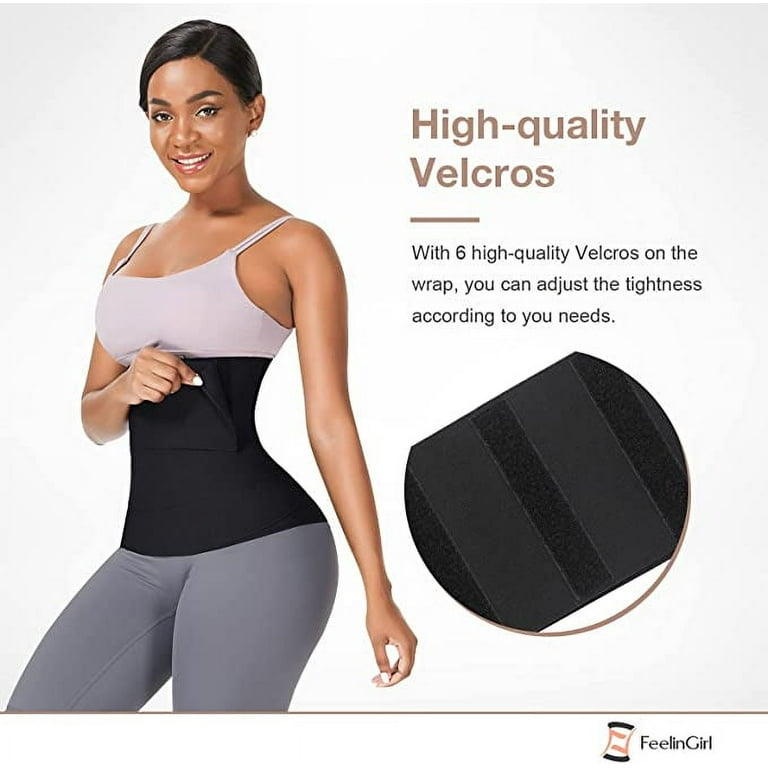 Waist Trainer for Women under clothes Waist Bandage Wrap with Loop Tummy  Wraps for Stomach Free Size