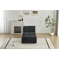 thumbnail image 2 of CQSXDA Memory Foam Compressed Sofa In Corduroy Fabric With Movable Ottoman For Living Room And Pet-Friendly Design，Black, 2 of 8