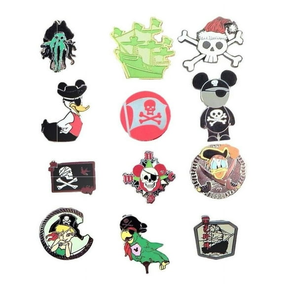 Pirates of the Caribbean 5 Themed Disney Assorted Trading Pins Set