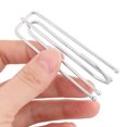 thumbnail image 4 of Unique Bargains Stainless Steel Window Drapery Curtain Pleat Hooks Hanger Silver Tone 50pcs, 4 of 4