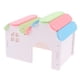 thumbnail image 5 of Nido de madera para hámster, cabaña sin olor, castillo, juguete para masticar para animales pequeños arco iris, 5 of 9