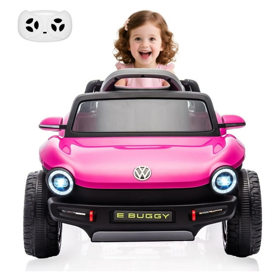 Telyswee Ride On Car Electric Toy Car for Kids, Toddler Electric Vehicle with Parental Remote, Lights, USB, Horn, Music, 4 Wheeler for Boy Girl