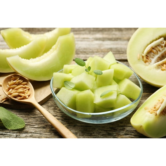 150 Seeds HONEYDEW GREEN FLESH Cucumis Melo Inodorus Melon Fruit Seeds