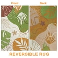 thumbnail image 5 of SUNDEREY 4'x6' Outdoor Rug Reversible Cotton Area Rug Patio Rugs Lightweight Floor Carpet Washable Rugs for Bedroom, Living Room, Portable Mats for RV Backyard Deck Picnic,Green, 5 of 8