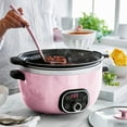 thumbnail image 6 of GreenLife 6qt Healthy Ceramic Nonstick Slow Cooker | Pink, 6 of 11