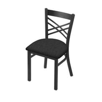 620 Catalina 18" Chair with Pewter Finish and Graph Coal Seat
