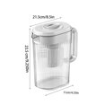 thumbnail image 3 of Dvruxg Glass Cold Water Kettle, Built-in Filter Water Pot, Large Capacity Hydration Kettle, Ergonomic Cold Water Cup, 3 of 5