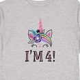 thumbnail image 4 of Inktastic 4th Birthday Unicorn Party 4 Year Old Girl Girls Long Sleeve Toddler T-Shirt, 4 of 5