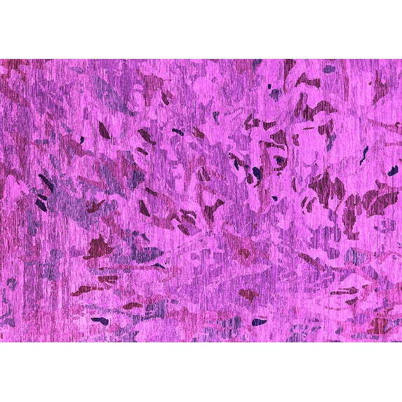 Ahgly Company Indoor Rectangle Oriental Pink Industrial Area Rugs, 8' x 12'