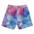 thumbnail image 7 of FORMRS Boys Swim Trunks Quick Dry Mesh Liner Boardshorts Sizes XS-XL, Watercolor Blue Marble Pattern, 7 of 7