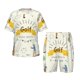 thumbnail image 1 of Fotbe Golf Icons And Golfer Pijama Estampada de 2 Piezas para Niños – Ropa de Dormir de Manga Corta Cómoda para Niños y Niñas, Camiseta y Shorts de Algodón-X-Large, 1 of 6