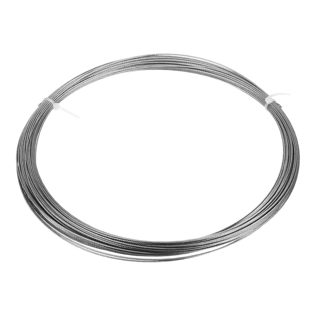 Unique Bargains 3/64" (1.2mm) 98ft (30M) 304 Stainless Steel Cable Wire Rope 7x7 Strands