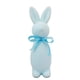 thumbnail image 2 of Decoraciones de Pascua, Adornos de Pascua, Regalos de Pascua Figura de conejo de pie con lazo flocado con temática de Pascua Adornos de espuma, 2 of 7