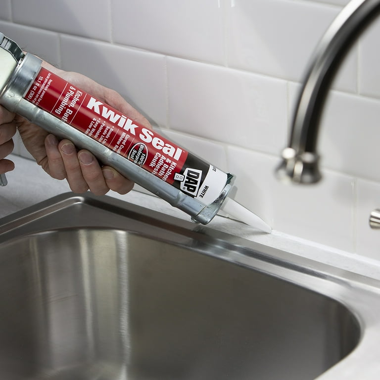 DAP Kwik Seal White Kitchen & Bath Acrylic Latex Caulk photo 5