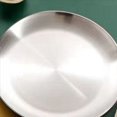 thumbnail image 1 of 2X para Escupir Huesos de Acero Inoxidable de 30 Cm, Bandeja Poco Profunda Plateada, Disco de Comedor de Metal, Redondo, Vajilla de Postre, 1 of 2