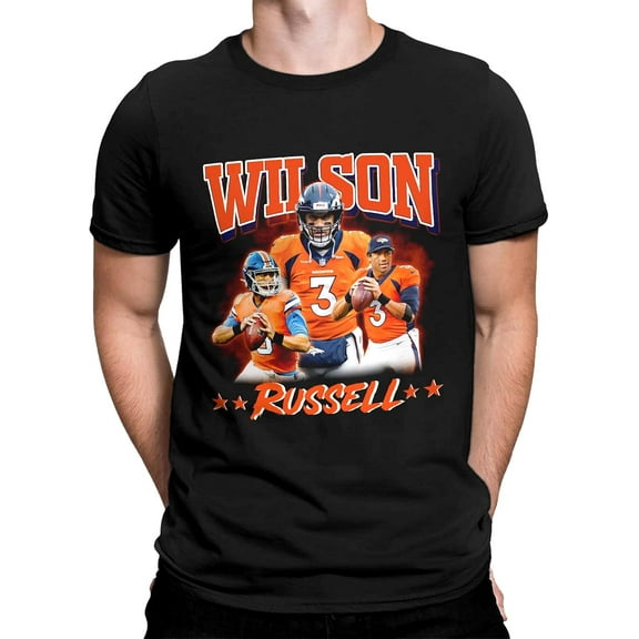 Russell Wilson T-Shirt , Vintage Style Football Tee, Gift For Football Fan
