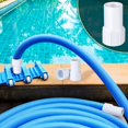 thumbnail image 3 of 2 piezas Accesorios para piscinas Adaptador de vacío Limpiadores de tuberías Accesorios de limpieza para piscinas Adaptador de manguera de succión Reemplazo de manguera de filtro de piscina, 10 * 5,5, 3 of 4
