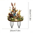 thumbnail image 7 of YWIYIUD 1PCS Vintage Easter BunnyEgg Garden Stake 2D AcrylicBunny Decorative Garden Stakes Easter Decorations Welcome Signs Rabbits Happy Easter Spring Decor for Outdoor Festival Home Party Supplies, 7 of 7