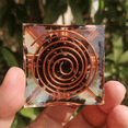 thumbnail image 5 of 4pcs 6cm Crystal Gravel Spiral Pyramid Spiral Coil Pyramid Handmade Home Furnishing Crafts Spiral Copper Wire, 5 of 6