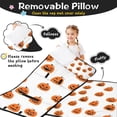 thumbnail image 3 of White Halloween Pumpkins Toddler Nap Mats for Kids Preschool,60"x20" Sleeping Mat Bag or Kids,Toddler Sleeping Bag,Toddler Nap Mat or Daycare, 3 of 6