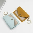 thumbnail image 6 of Small Candy Color With Keychain Card Case Coin Pocket Ultra-thin Coin Purse Korean Style Card Holder ID Card Holders Slim Wallet YELLOW, 6 of 8