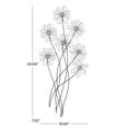 thumbnail image 4 of DecMode Black Metal 3D Wire Floral Wall Decor with Crystal Embellishments, 4 of 14