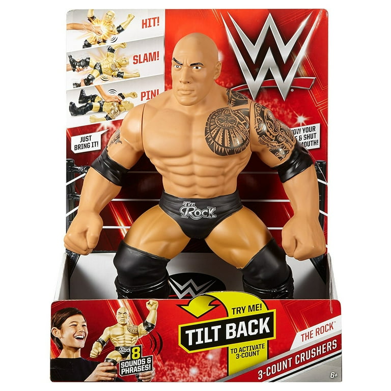 WWE 3 Count Crushers The Rock Figure - Walmart.com