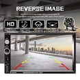 thumbnail image 4 of Liehuzhekeji Estéreo de coche doble DIN pantalla táctil de 7 pulgadas Radio de coche 2 Din con Bluetooth FM, reproductor MP5 con entrada USB/SD/AUX Autoradio 2 Din con Mirror Link SWC, reproductores m, 4 of 5