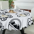 thumbnail image 3 of Eveokoki Easter Round Tablecloth 60 inch Diameter Easter Muzzle Pattern Table Cloths Spill Proof Wrinkle Table Cloth for Kitchen Dining Decoration Holiday Parties, 3 of 5