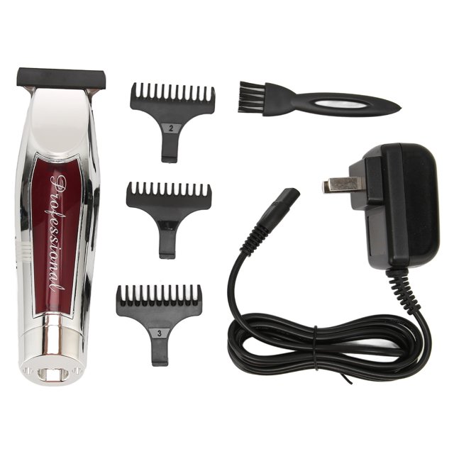 Tondeuse à Cheveux Électrique en Acier Inoxydable avec Charge USB, Poignée Ergonomique, Prise US 100240V