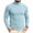 Light Blue, variant on Men's Pullover Tops Crew Neck Crochet Knit Long Sleeve Sweater Classic Fit Soft Warm Ribbed Clothes for Fall Winter