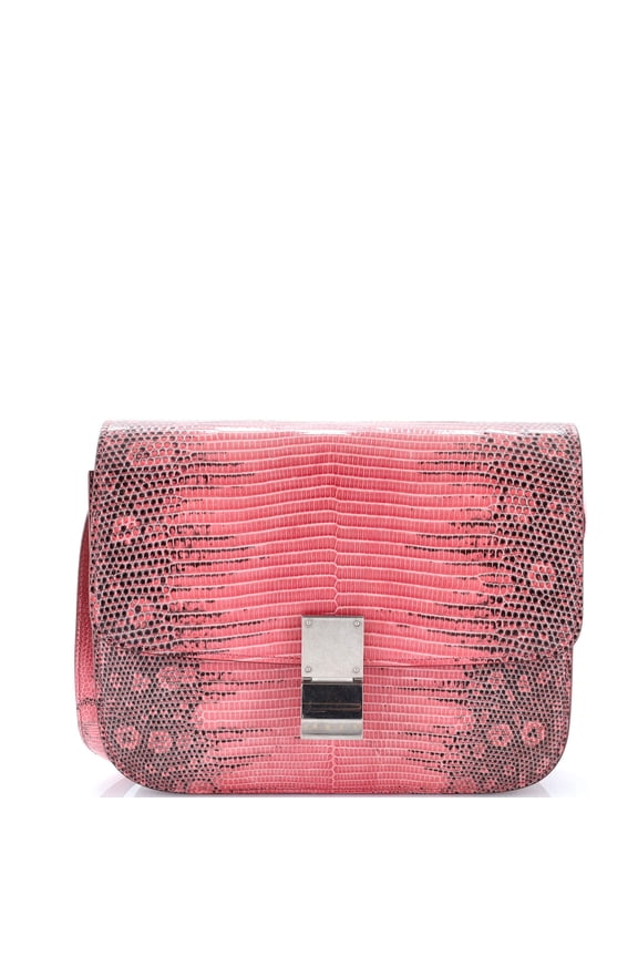 Pre-Owned Classic Box Bag Lizard Medium By Rebag