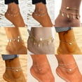 thumbnail image 5 of Vintage Bohemian Alloy Pearl Anklet for Women, Ideal for Beach Wear and Everyday Styling, 5 of 9