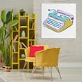 thumbnail image 2 of Stupell Industries Simple Retro Typewriter Novelty Painting Gallery Wrapped Canvas Art Print Wall Art, 36 x 36, 2 of 7