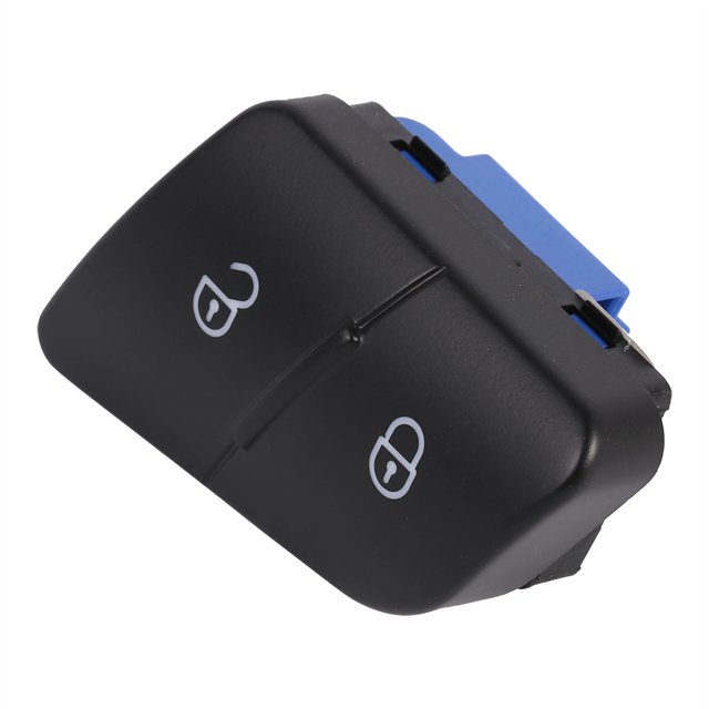 3C0962125B, Comfortable Black Blue Anti Wear Door Lock Switch Central Door Lock Button Replacement For B6 3C 2006-2011 LHD For Auto