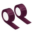 thumbnail image 1 of Unique Bargains 1.5 Inch Wide 24 Yards Satin Ribbon, 2 Pack Double Face Solid Crafts Roll for Party Home DIY Wrapping Decoration, Dark Purple, 1 of 6