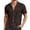 Brown, variant on Mens Polos Beach Trendy Comfortable Loose Sports Collar Button Open Short Sleeve Mens Graphic T-Shirts