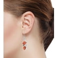 thumbnail image 2 of Gold Stone Earring 925 Sterling Silver Handmade Jewelry, 2 of 4