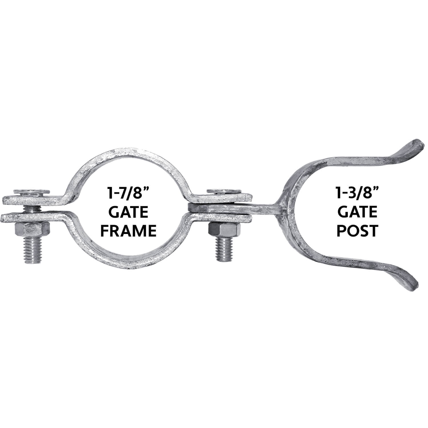 Jake Sales Brand - 1-7/8” x 1-3/8” - Chain Link Fork Latch - Galvanized - Each