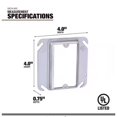 thumbnail image 2 of Southwire Square Steel Box Cover, 2 of 2