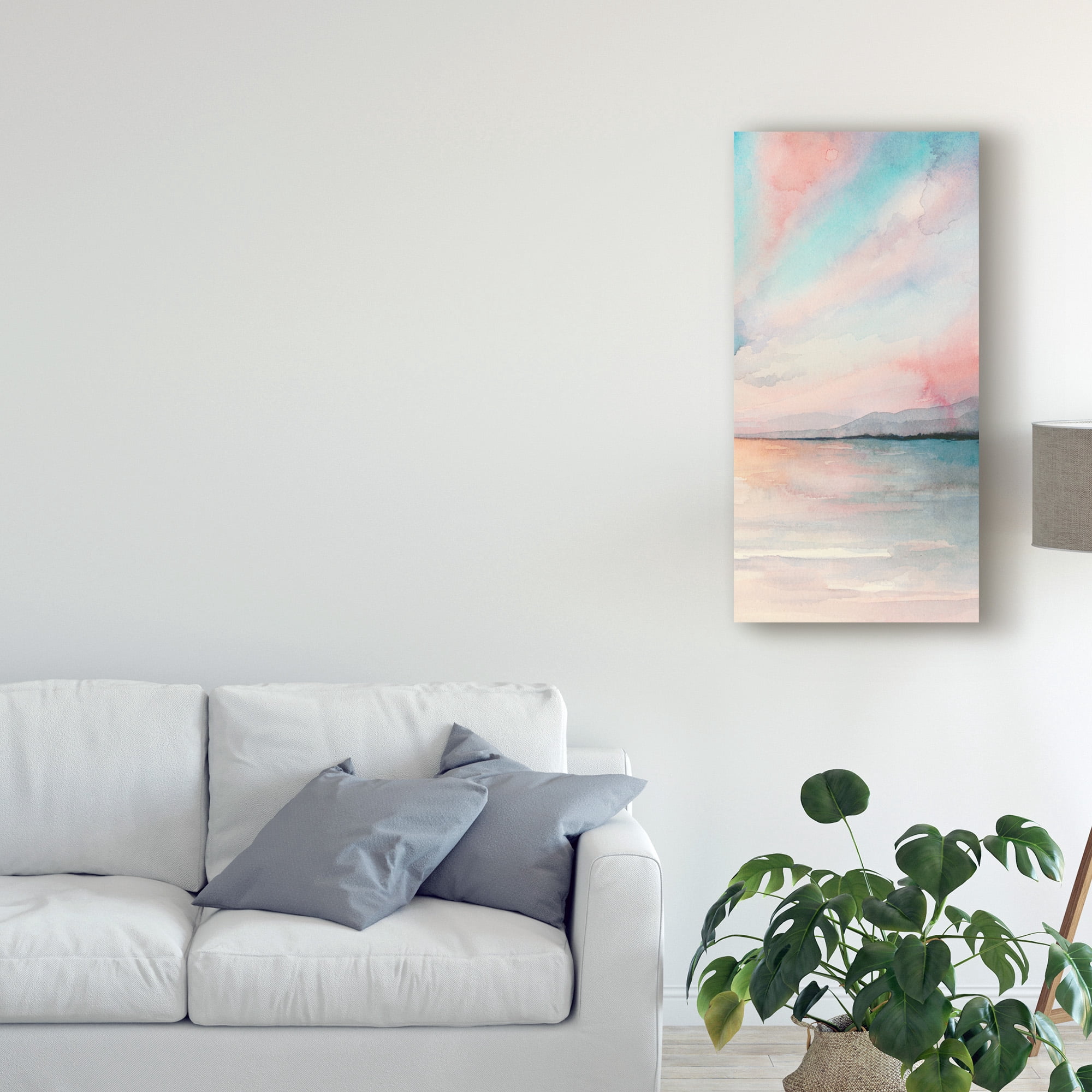 Trademark Fine Art 'Sea Sunset Triptych III' Canvas Art by Grace Popp