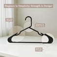 thumbnail image 4 of Utopia Home Plastic Hangers 20 Pack - Perfect Space Saving Clothes Hanger - Durable And Strong - Perfect Closet Organizers With Shoulder Grooves Black, 4 of 7